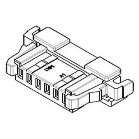 Molex Illumimate 1.00Mm Pitch Wire-To-Board Crimp Housing, Single Row, Side Lock 1041280610